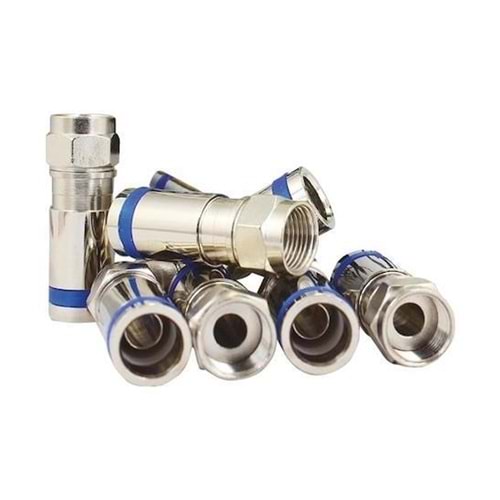 UJ2055 RG6 F Konnektör - Sıkmalı