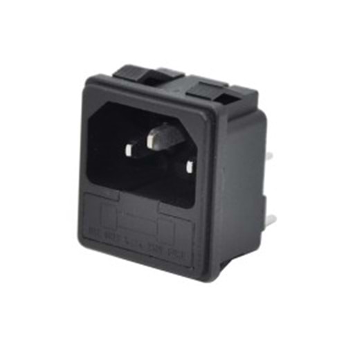 IC-212B C14 Power Soket Erkek Kulaksız AS-04