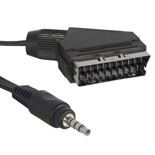 G-523B Scart 3.5mm stereo 1.2 mt Kablo