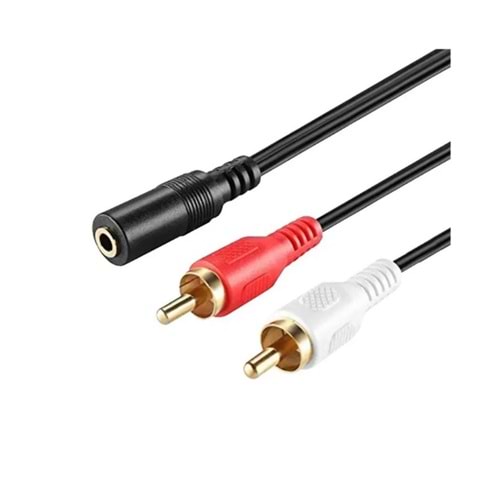 RCA to Aux Dişi 1.5 Mt. Çevirici Kablo