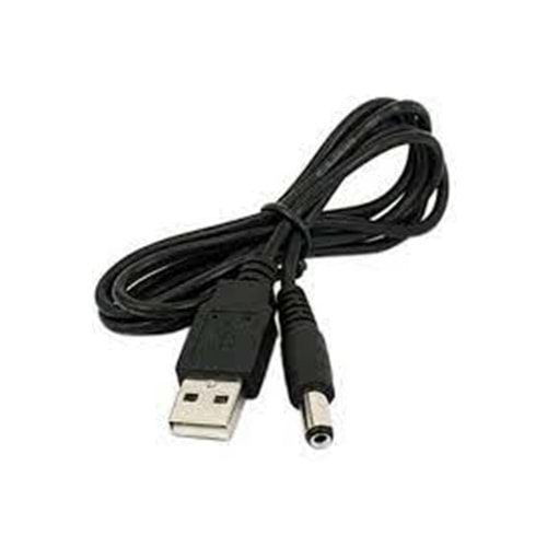 PM-4870 Usb Erkek to 5.5x2.5 Uç DC 80cm Çevirici Kablo