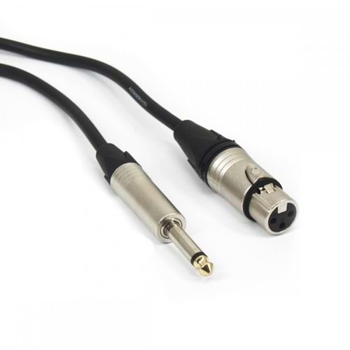 TKS-405 XLR Dişi-6.3 Mono Erkek Kablo 5 Metre