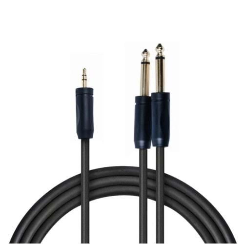 20156 3.5mm Stereo Erkek-2*6.3mm Mono Erkek 10mt