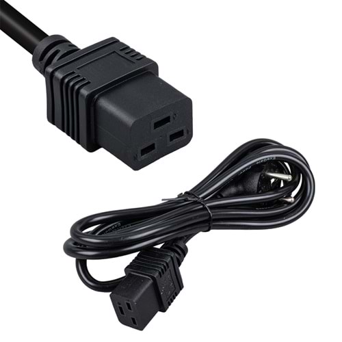 7702 Dikdörtgen Soket 1.8mt C19 Power Kablo