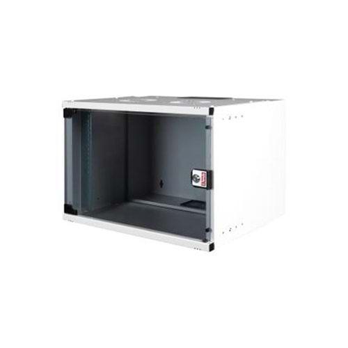 09U 540x400 Duvar Tipi Rack Kabin Açık Gri