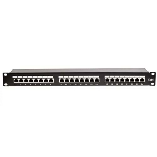 PP-UC6-2524 1U 24 Port Dolu CAT6 Patch Panel