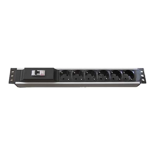 6'Lı Sigortalı Alüminyum Grup Priz