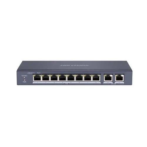 DS-3E0310P-E/M 8 PORT 10/100+2 PORT GIGABIT UPLINK 60W POE METAL KASA SWITCH