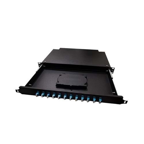 Patch Panel 19 inc Rack Tipi 1 U Metal Kasa 12 Port Çıkış SC/FC
