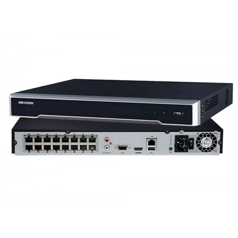 DS-7616NI-K2/16P 16 Kanal 16 Port PoE NVR Kayıt Cihazı