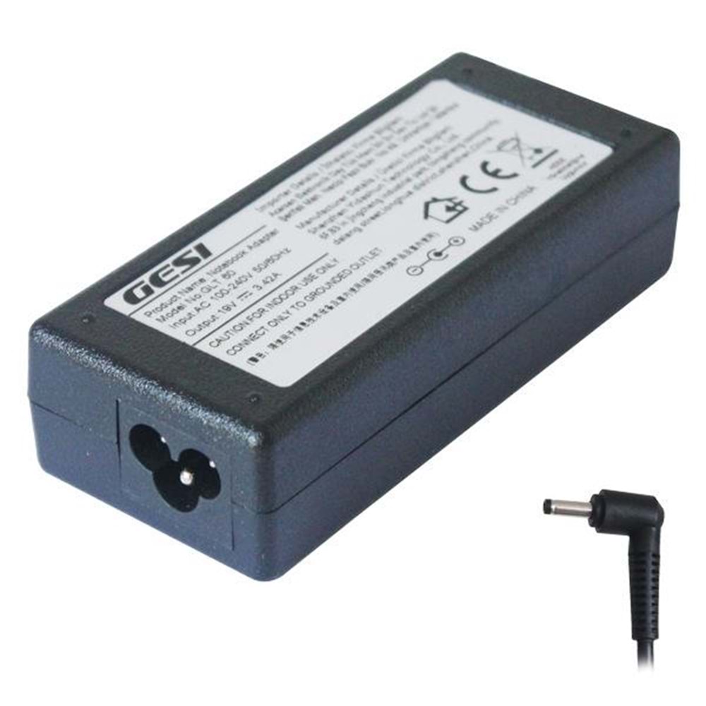 GESİ GLT 60 19V 3.42A 4*1.7 NOTEBOOK ADAPTÖR