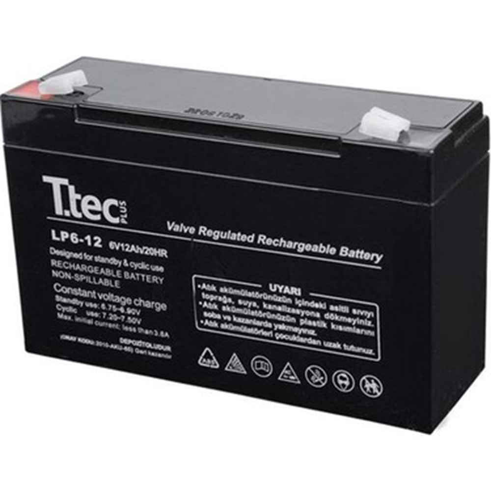 6V 12A Kuru Akü