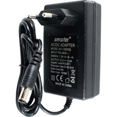 ADAPTOR PRIZ TIPI 12V-2,0A-24W SMARTER