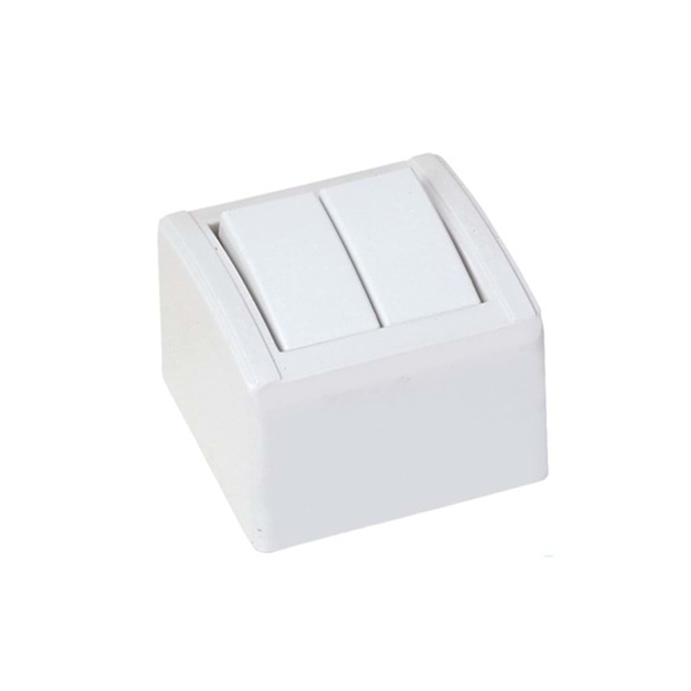 F68 Sıva Üstü Komütatör Anahtar Beyaz