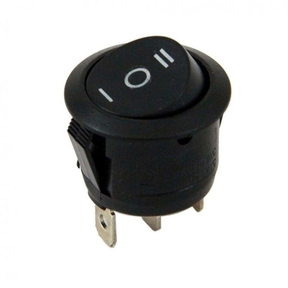 IC-134 Yuvarlak Işıksız Anahtar ON-OFF-ON 3P