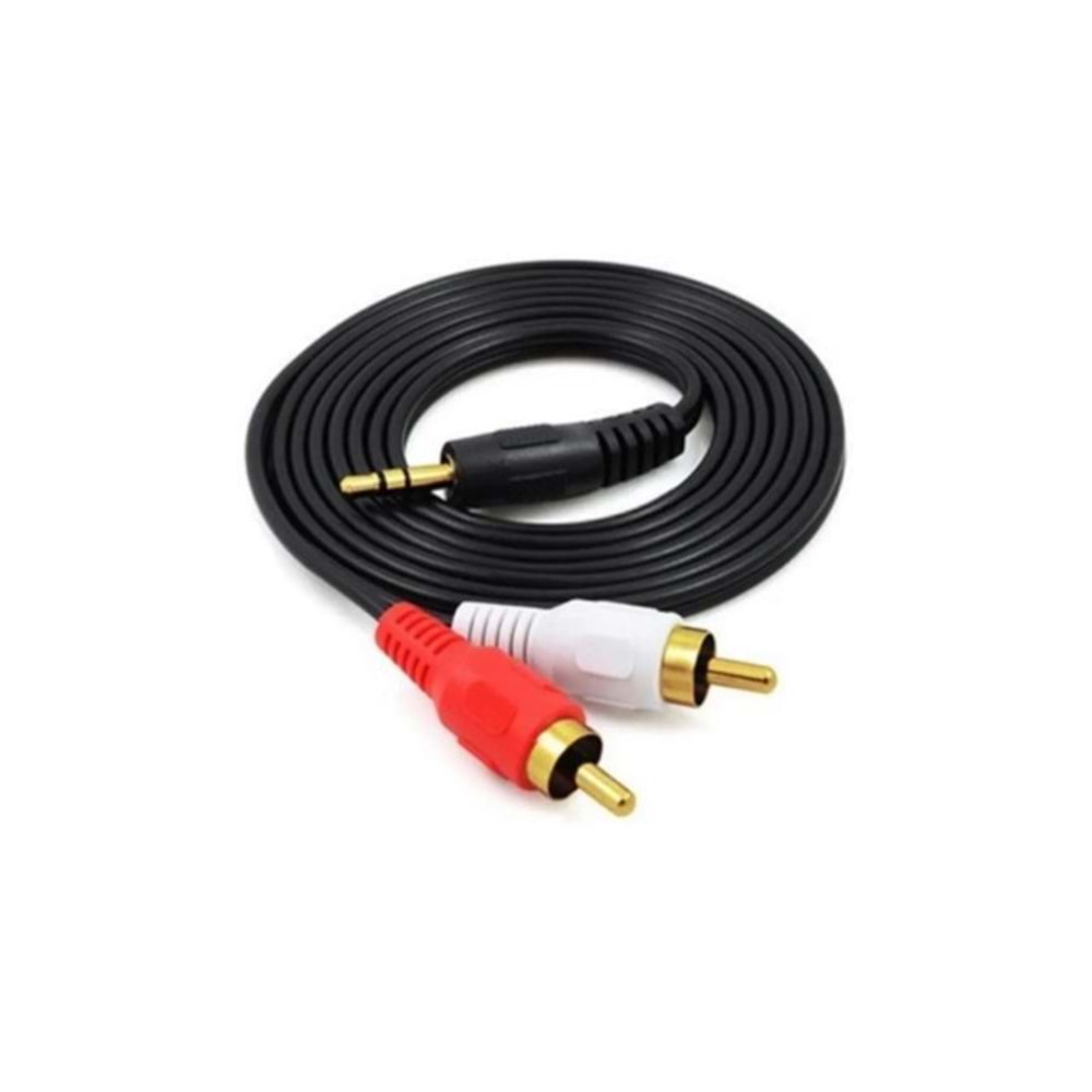 RC-15-1,5 1 AUX ERKEK- 2 TOS ERKEK KABLO 1,5MT