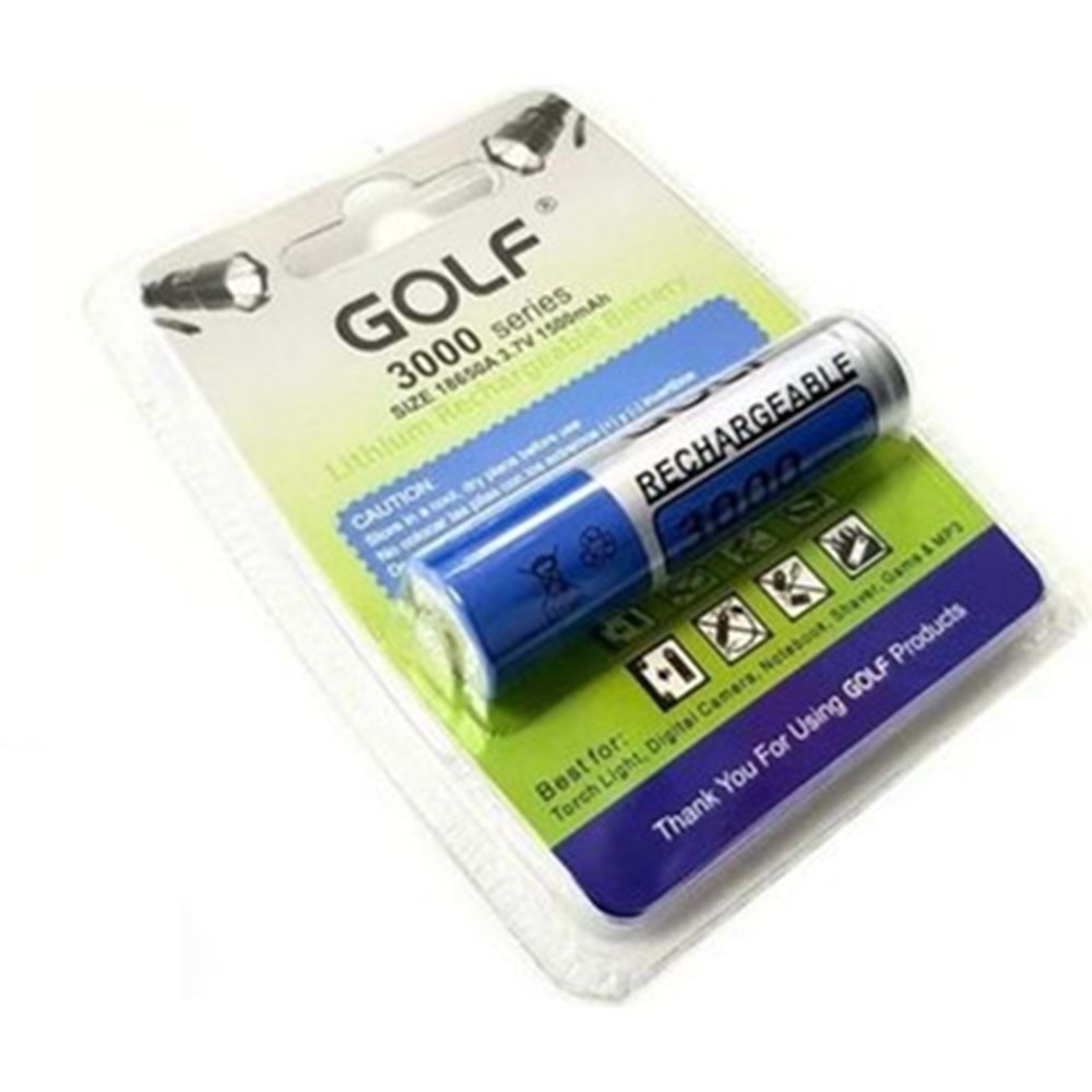 CFL18650A 3000 Series 3.7V 1500mAh Lithium Şarjlı Fener Pili