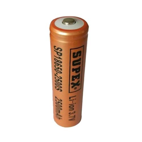 SP18650-2500S 2500mAh 3.7V Şarjlı Lityum Pil