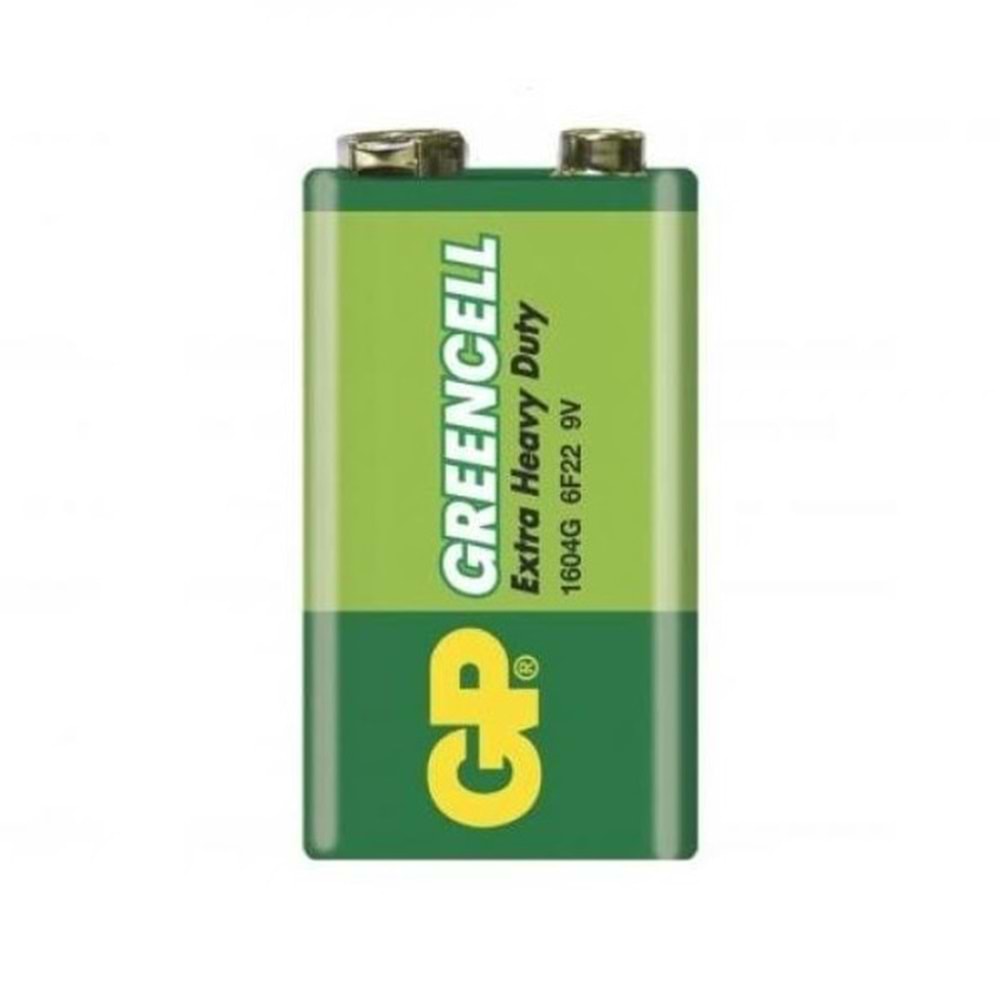 GP 1604G-B Greencell 9 Volt Pil
