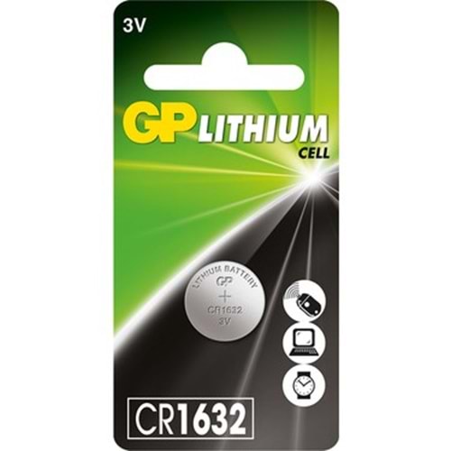 GP1632 3V Lityum Para Pil CR1632