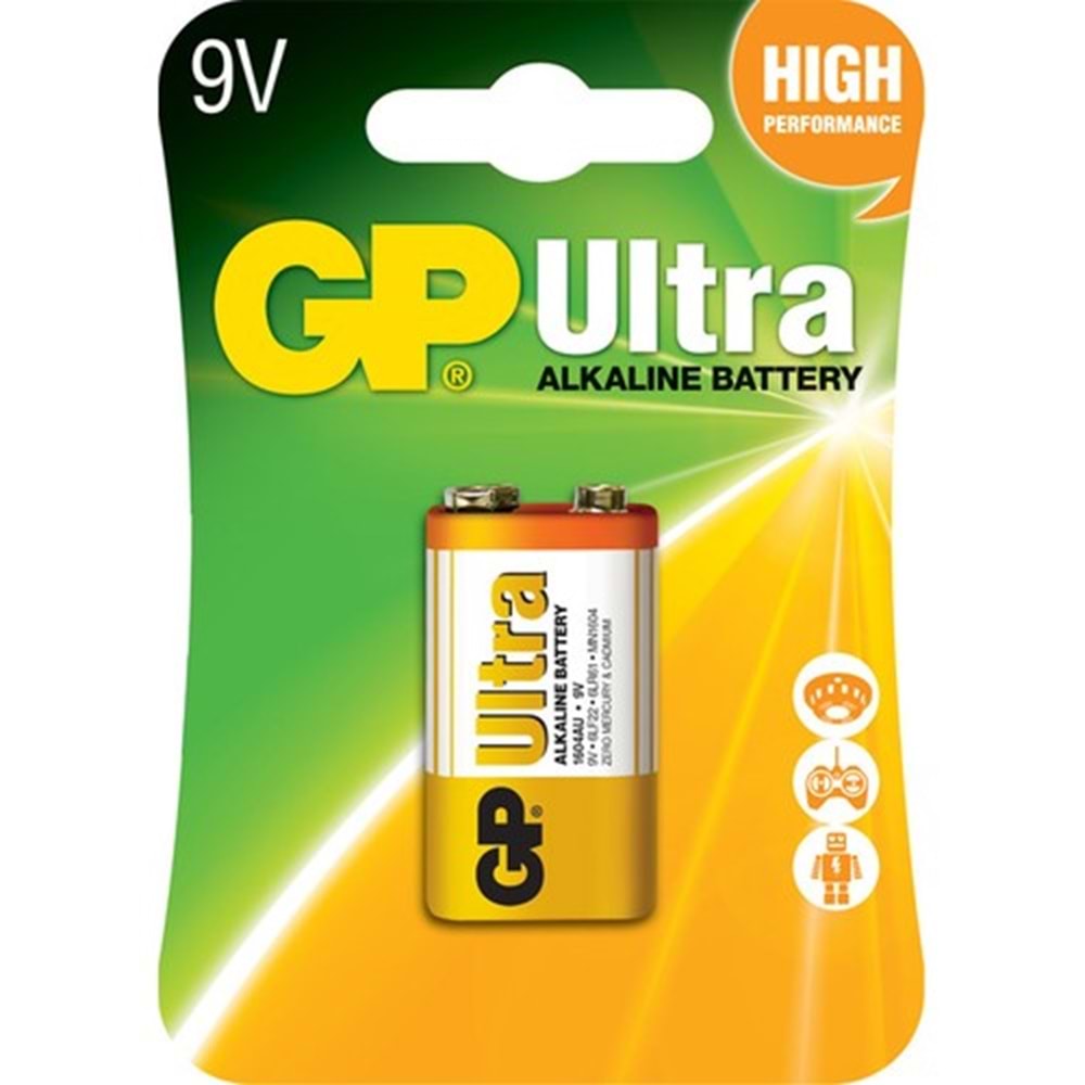 GP1604 9V Ultra Alkalin Pil