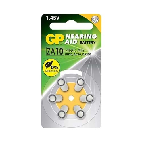 MT-P0010 ZA10 1.45V 6’lı Kulaklık Pili