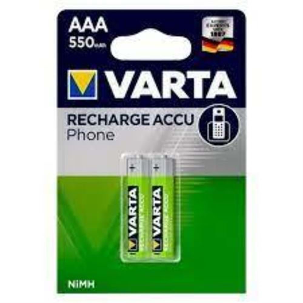 MT-V0550 1.2V 550mAh HR03 AAA 2'li Kalem Pil