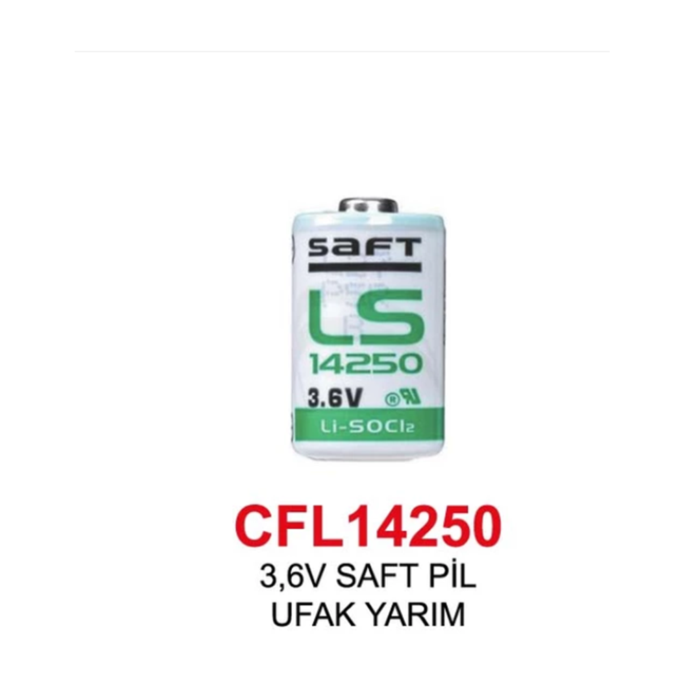 CFL14250 3.6V LI-SOCI2 Kısa Puntalı Pil