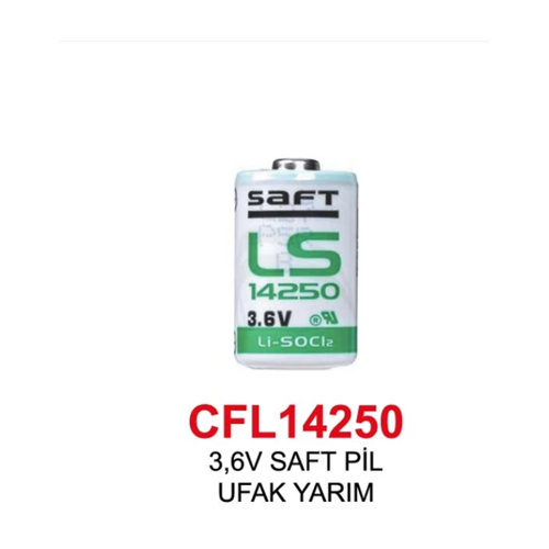 CFL14250 3.6V LI-SOCI2 Kısa Puntalı Pil