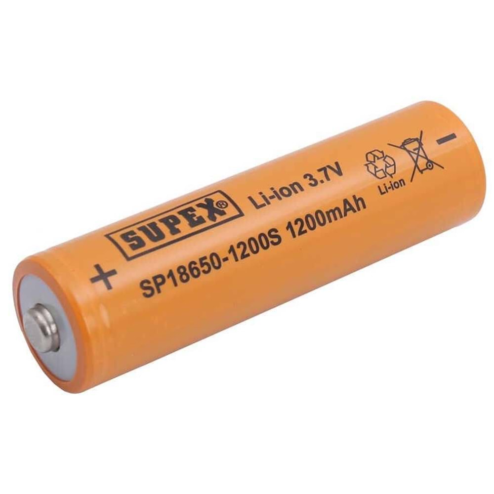 18650-1200S 3.7V 1.200mAh Lİ-İON Başlıklı Pil