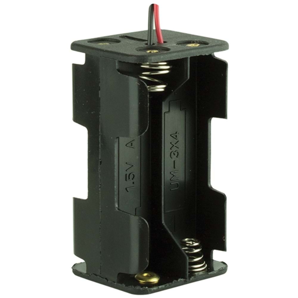 4888 IC-234 Pil Yuvası 4 lü Sırt Sırta (AA)