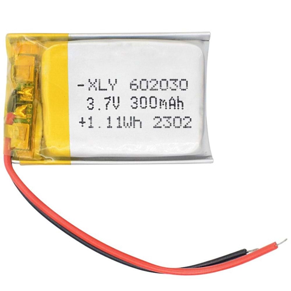 8255 3.7V 300mAh Lityum Polimer Pil