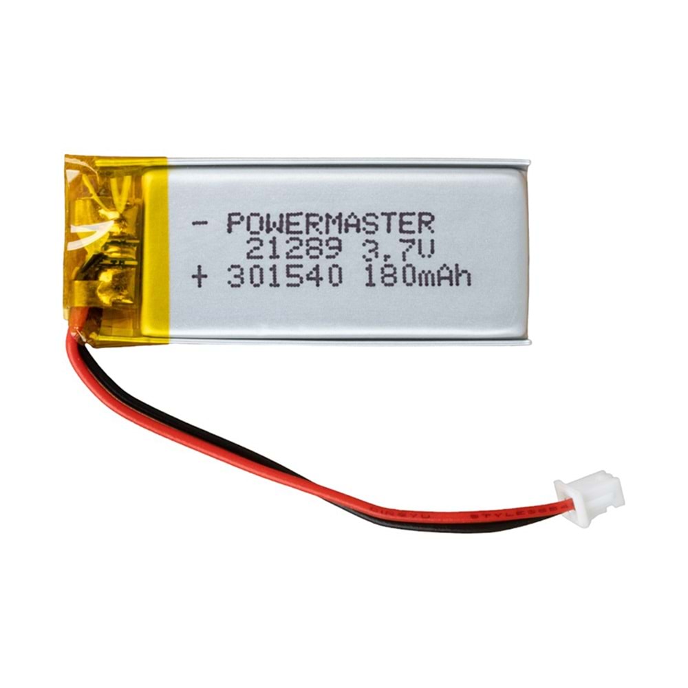 21289 301540 3.7V 180mAh Lityum Polimer Pil