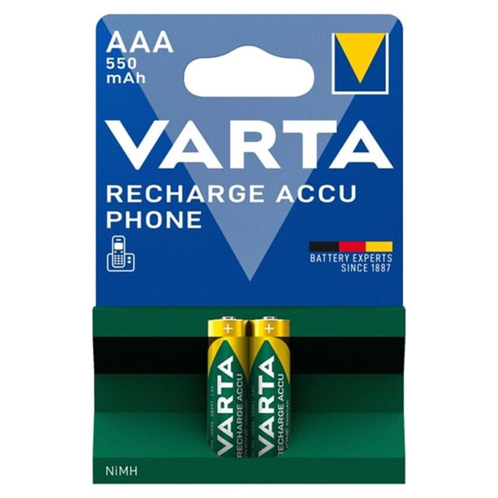 5511 1.2V 550mAh HR03 AAA 2'li Kalem Pil