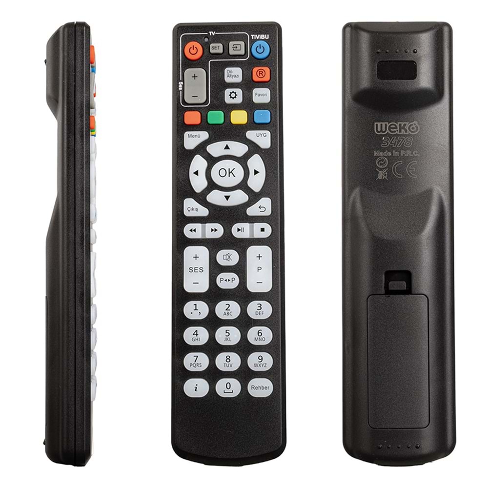 3478 Tivibu Türk Telekom Uydu Alıcı Kumandası