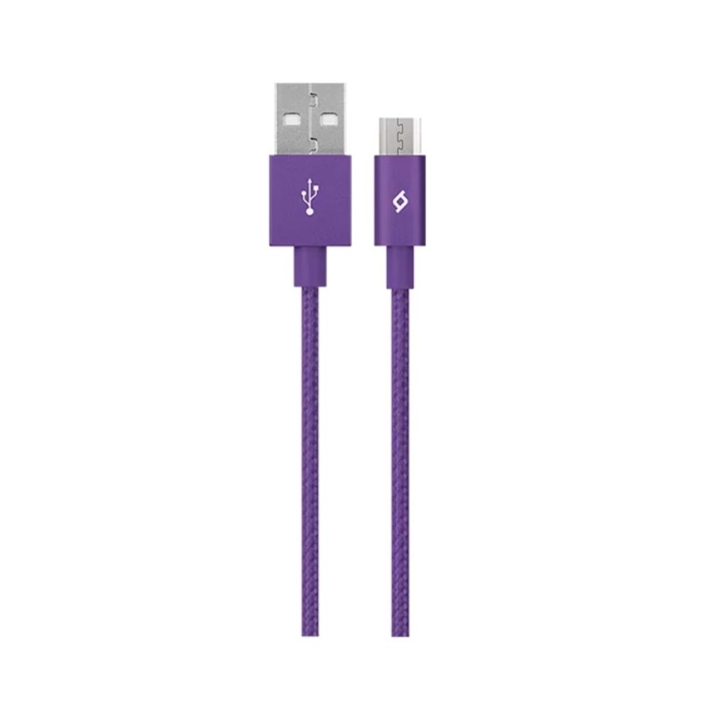 Micro-USB Şarj-Data Kablosu - Mor