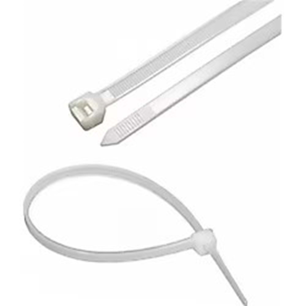 CT 36370-W 370*3.6mm Beyaz Plastik Kablo Bağı 100'lü