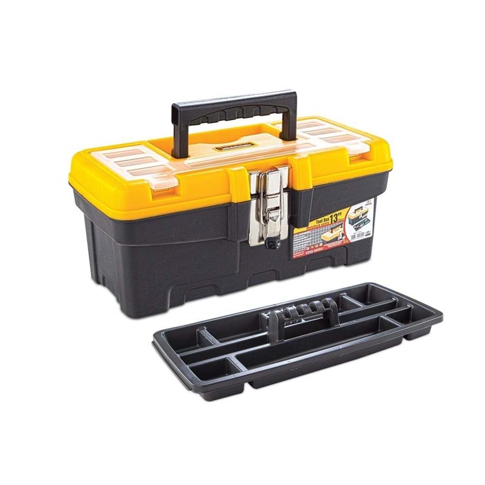 TKM-13SG 13'' Plastik Kilitli Alet Çantası