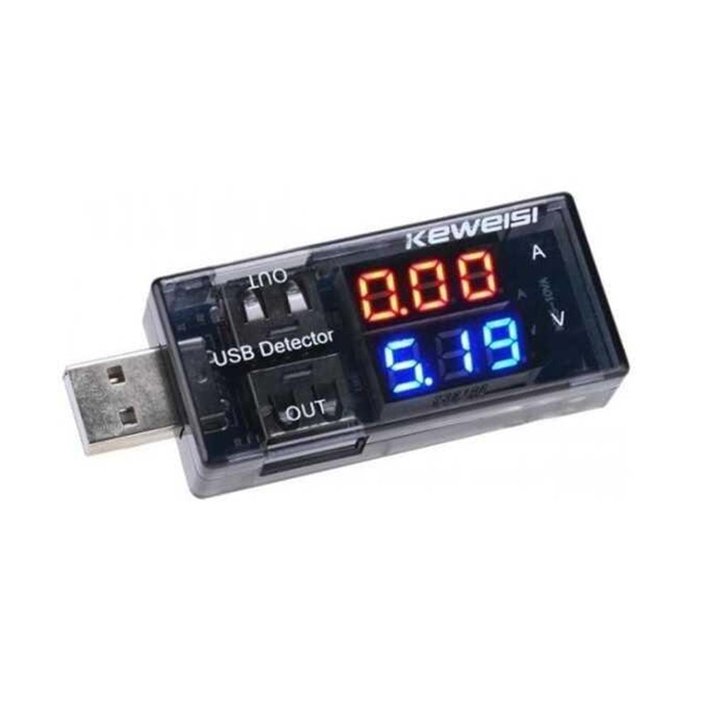 ARD-MDL 842 USB Akım ve Voltaj Göstergesi - 2 USB Çıkışlı