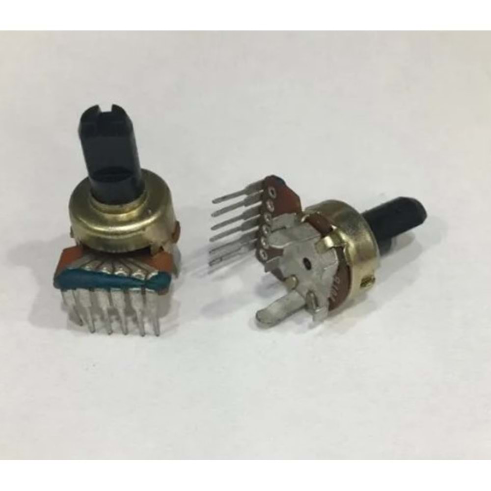 Pijap Anahtarı Tipi 11mm 6 Pin Radyo-Ses Ayarı İçin Potans
