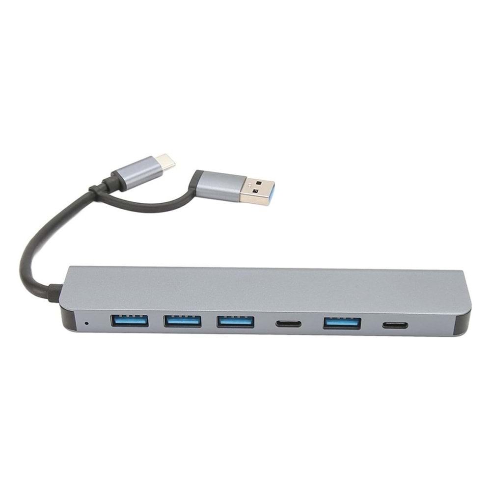 21816 Type-C 7'si 1 Arada USB 3.0 Hub
