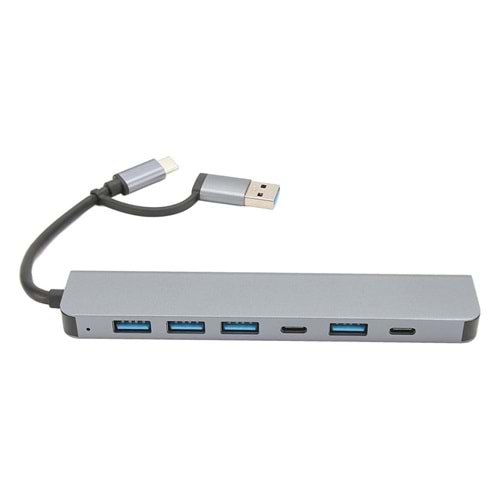 21816 Type-C 7'si 1 Arada USB 3.0 Hub