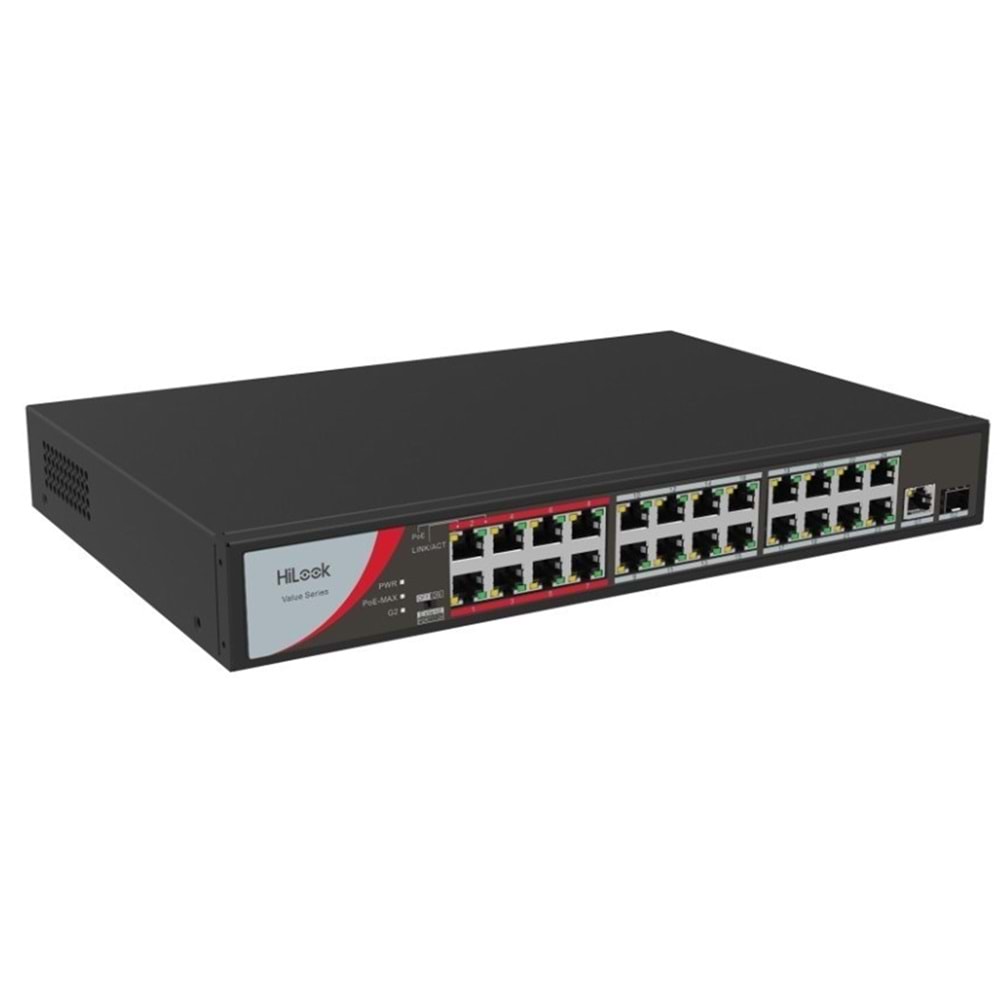 NS-0326P-230 24 Port PoE +1 mb port +1 sfp 230 W Yönetilmez Switch