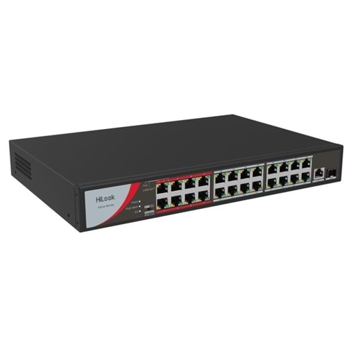 NS-0326P-230 24 Port PoE +1 mb port +1 sfp 230 W Yönetilmez Switch