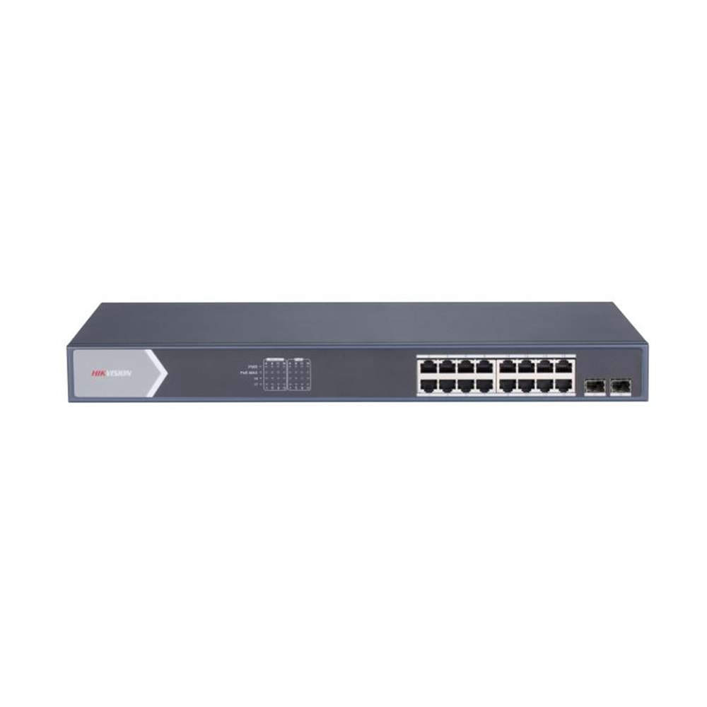 DS-3E0518P-E/M 16 Port +2SFP Gigabit Yönetilemez POE Switch