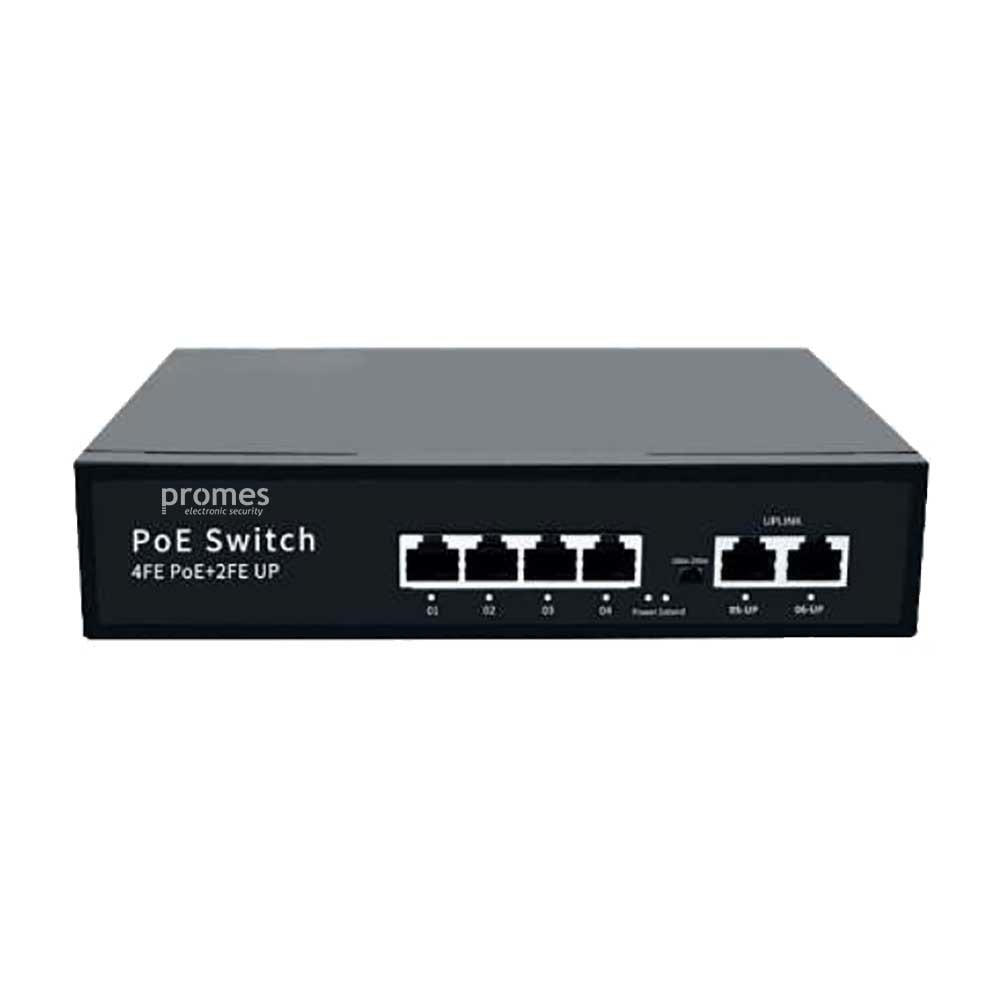PR-P04M 4 PORT X 10/100M POE SWITCH