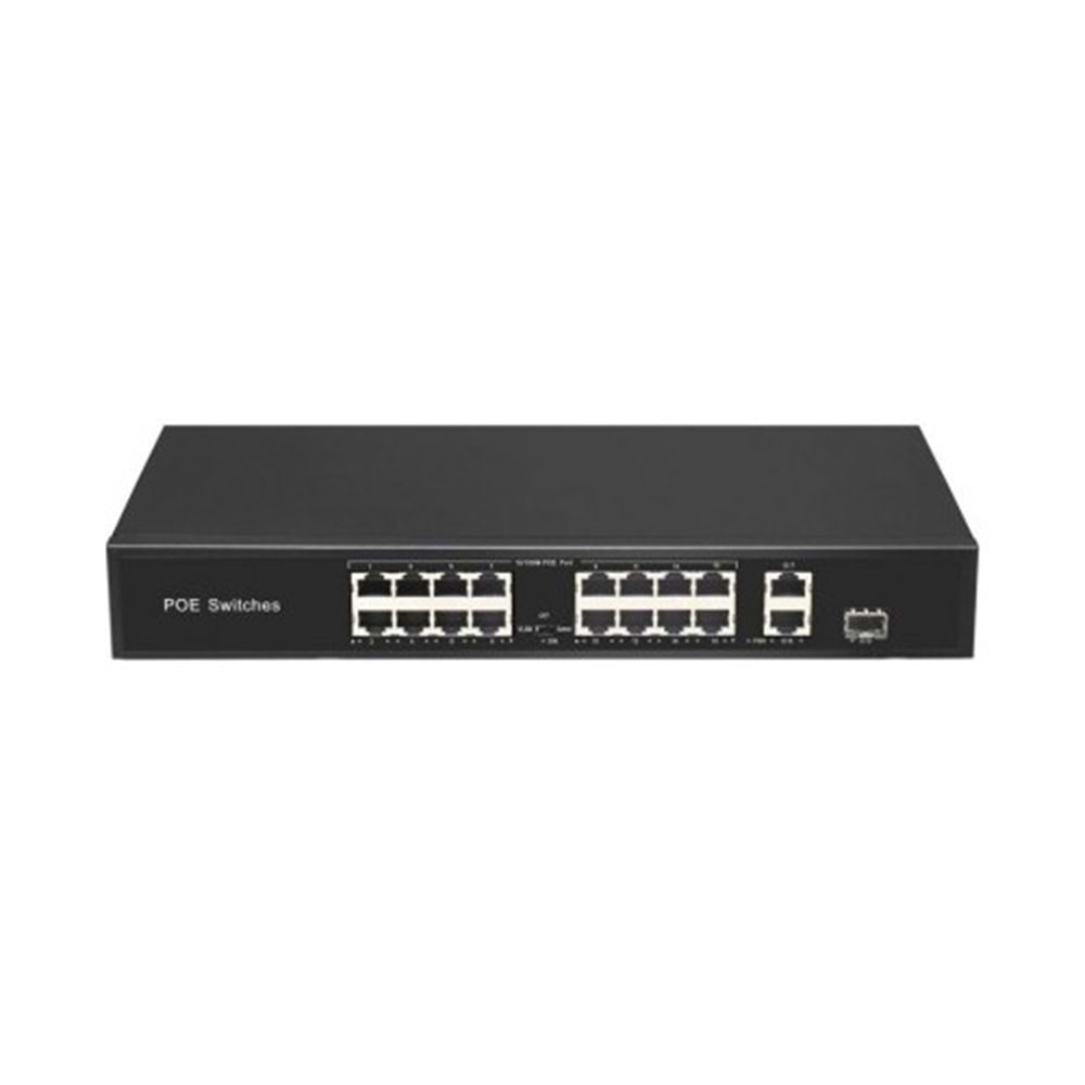 ODS-16P2U1S-16 ports 10/100M Poe Switches+ 2 Up Gigabit Ethernet + 1 Up Gigabit SFP 200W