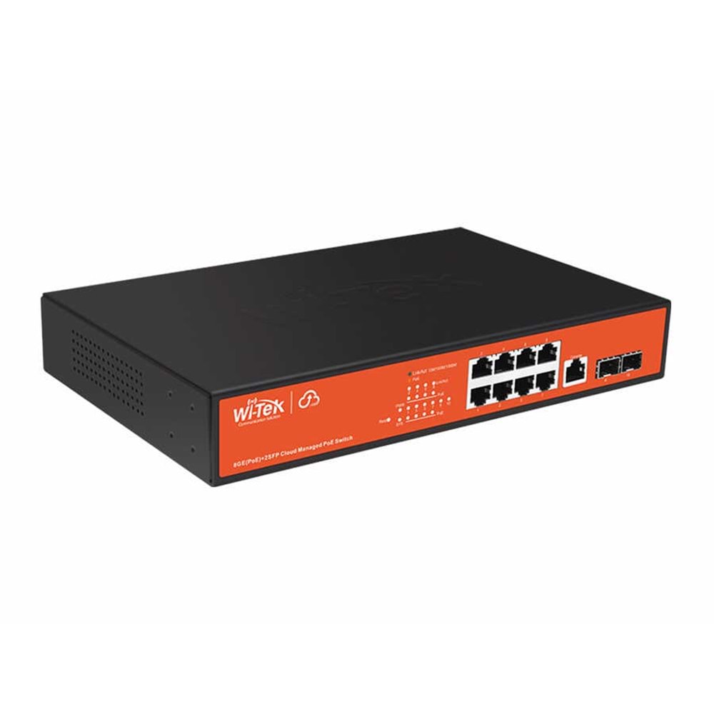 WI-PCMS310GF 8GE+2SFP Full Giga 802.3af/at Cloud L2 Managed PoE Switch