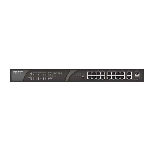 RG-ES118S-LP 16 PORT 10/100 + 2X1GB SFP UPLINK COMBO 120W POE RACKMOUNT SWITCH