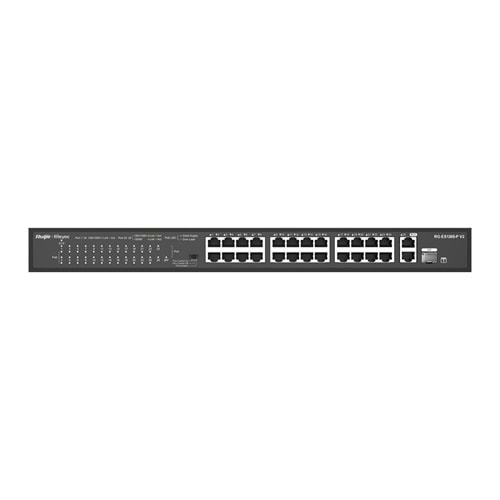 RG-ES126S-P V2 24 10/100+2X1GB SFP UPLINK 370W POE RACKMOUNT SWITCH
